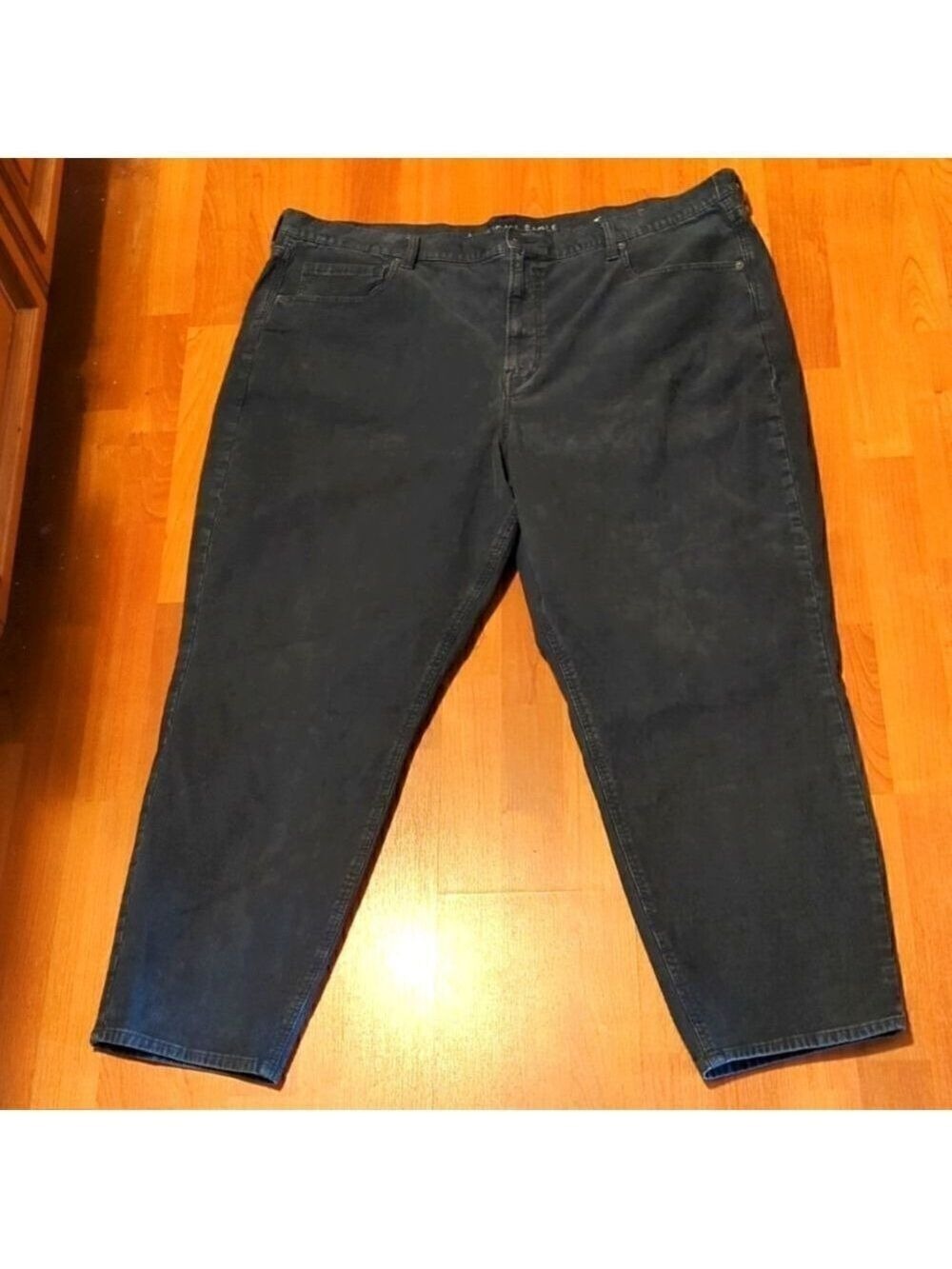 American Eagle Grey Corduroy Mom Jeans Size 24 Regular Stretch
